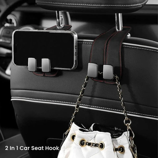 2 in 1 car seat hooks 2 in 1 Brown