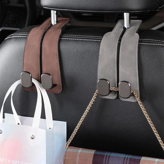 2 in 1 car seat hooks 2 in 1 Brown