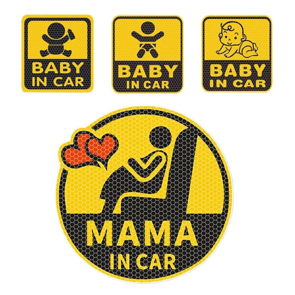 baby on board stickers for car​  15cm-Mama