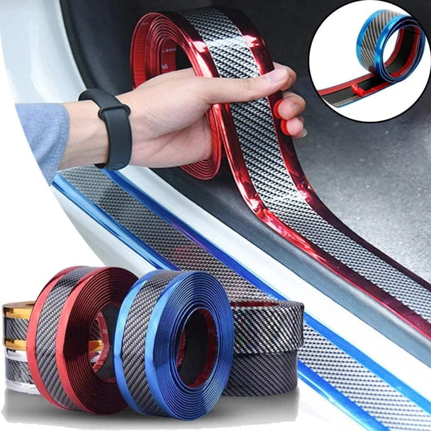 Best car door sill protector  RED -5cm