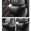 leather car neck pillow  Black