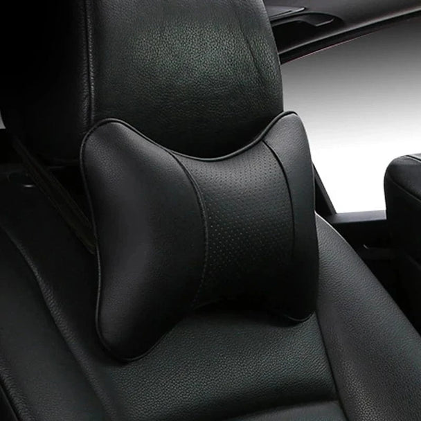 lumbar support for car walmart​ Black leather pillow / CHINA