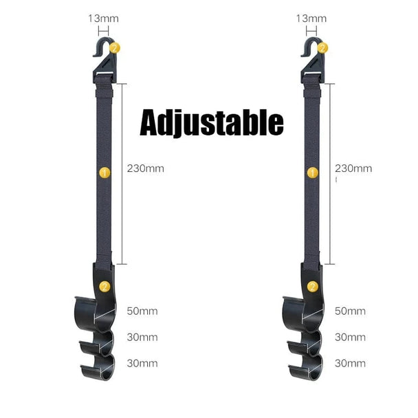 Multifunctional hook for car seat back  B adjustable