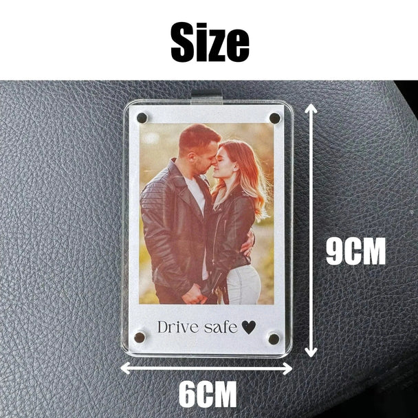 Personalized car visor clips  leather style