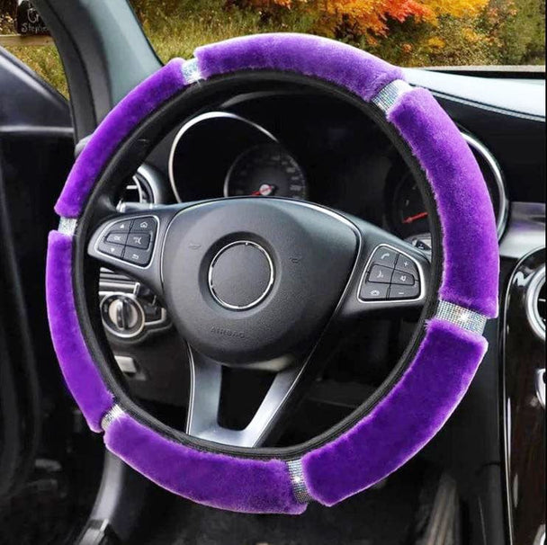 Purple steering wheel cover purple
