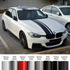 racing car stripes stickers  Glossy Gray / 400x16cm