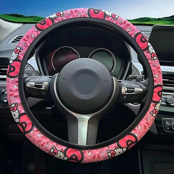 Steering wheel cover Hello Kitty Pink