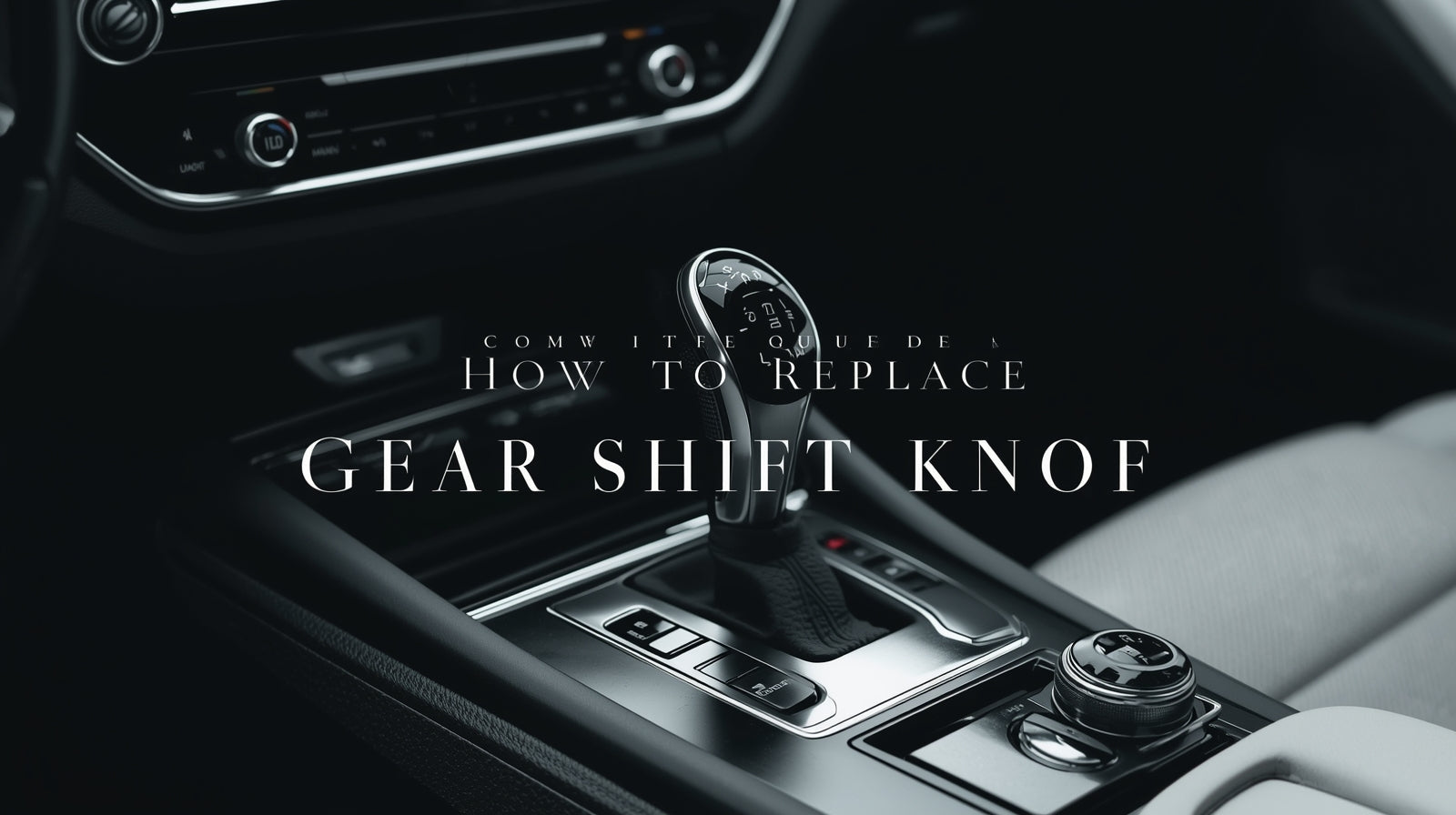 Complet guide : How to replace gear shift knob