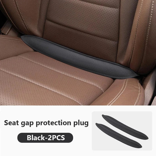 2 pack car vehicle seat gap filler pads black black 2pcs