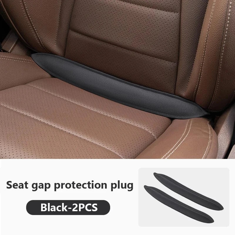 2 pack car vehicle seat gap filler pads black black 2pcs