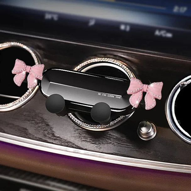 360 car dashboard phone holder​  pearl pink