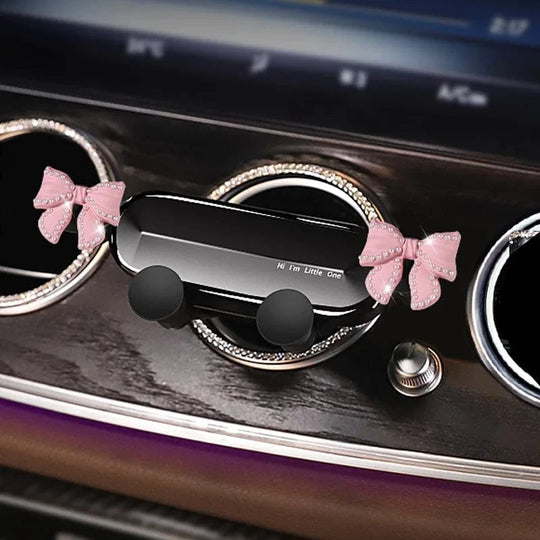 360 car dashboard phone holder​  pearl pink
