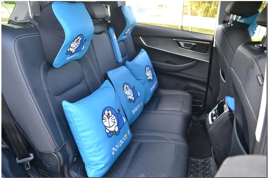 Cartoon Blue Cat Collection Car Accessories