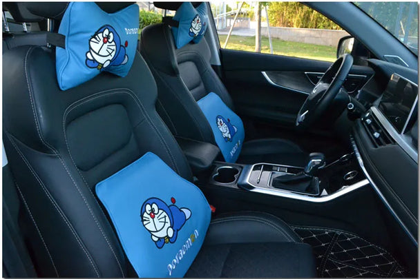 Cartoon Blue Cat Collection Car Accessories