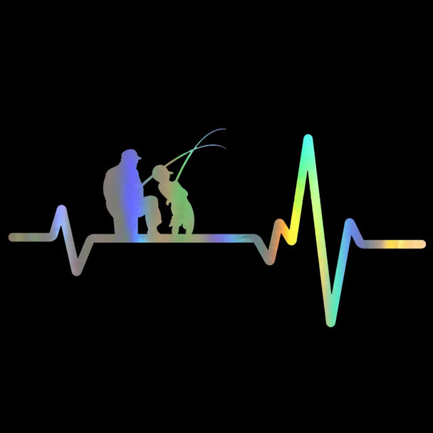 funny fishing car sticker