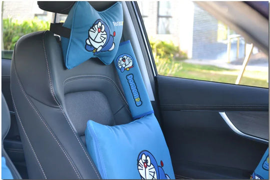 Cartoon Blue Cat Collection Car Accessories