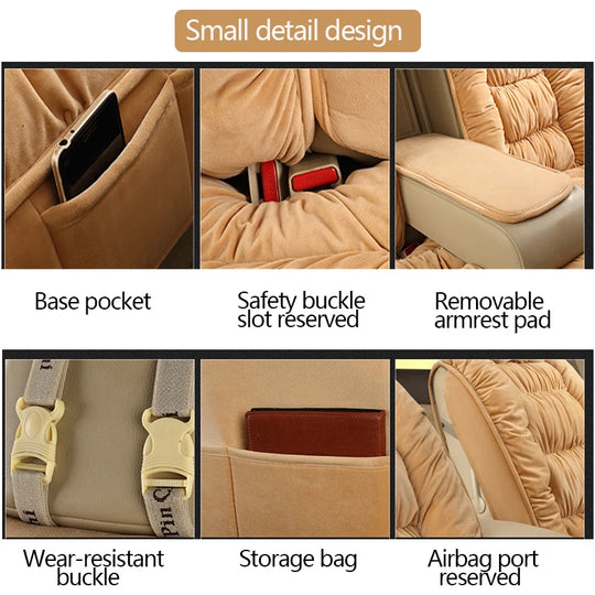 Plush Car Seat Cover
