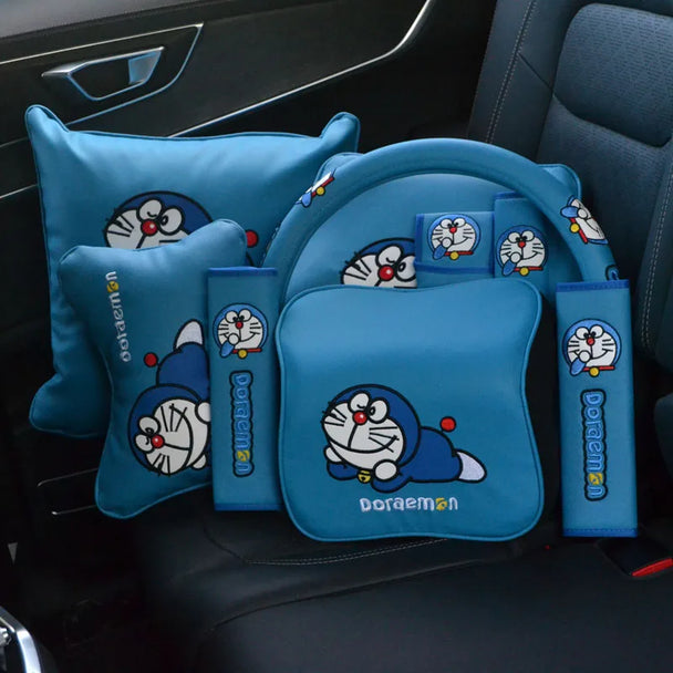 Cartoon Blue Cat Collection Car Accessories