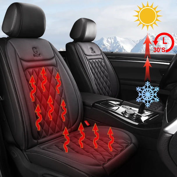 Heated Car Seat Cover - Luxury Warmth for Cold Season Driving
