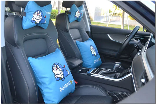 Cartoon Blue Cat Collection Car Accessories
