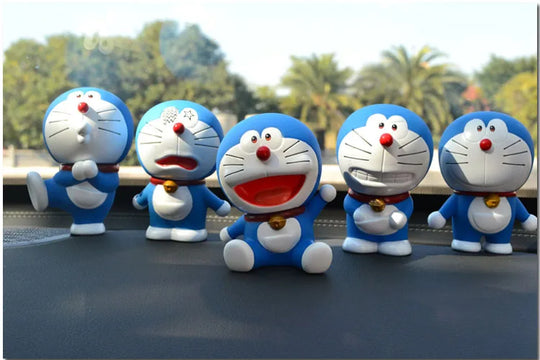 Cartoon Blue Cat Collection Car Accessories