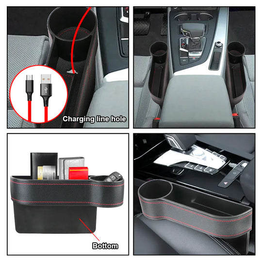 Car Seat Gap Filler with Cup Holder