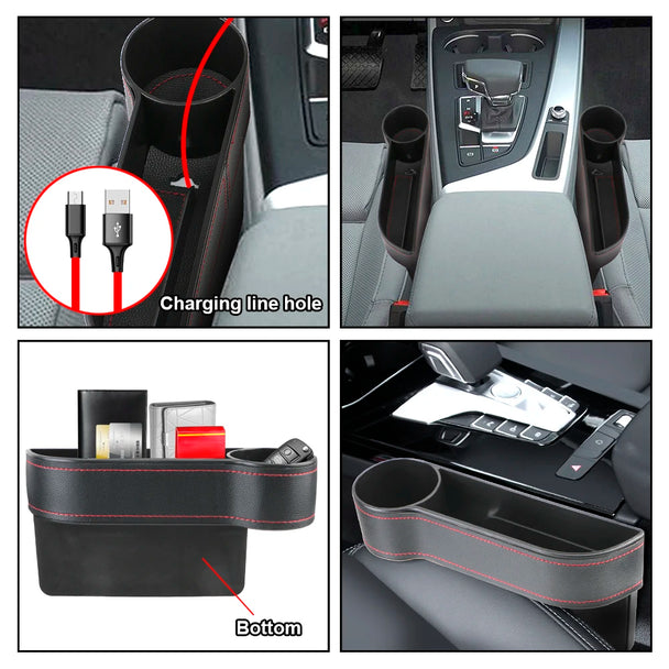 Car Seat Gap Filler with Cup Holder