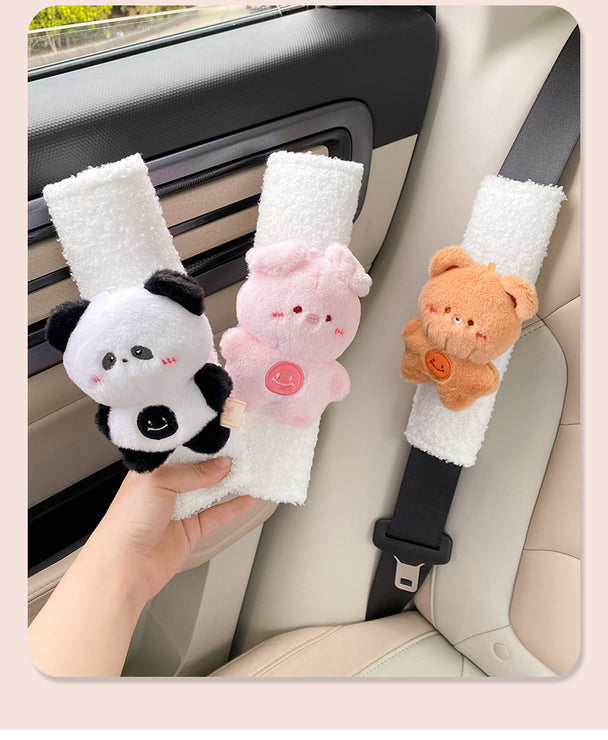 Cute Bear Car Seat Belt Pads