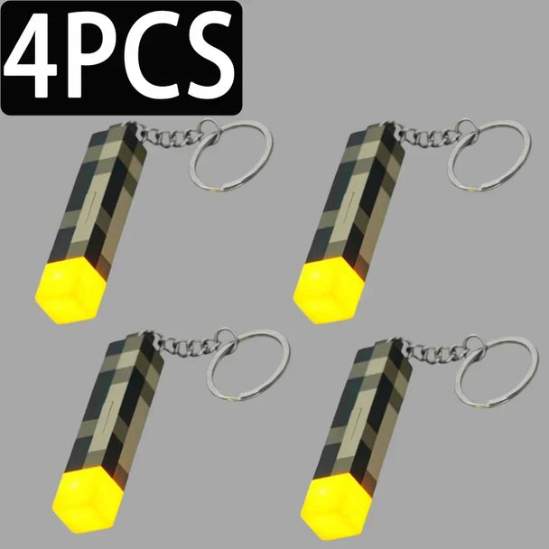 Mini Torch Light Car Keychain