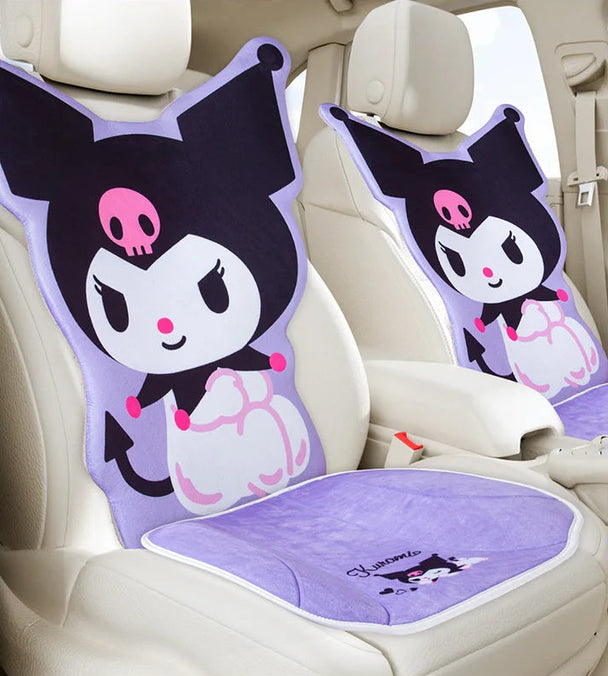 Hello Kitty & My Melody Kuromi Winter Plush Car Seat Cushion