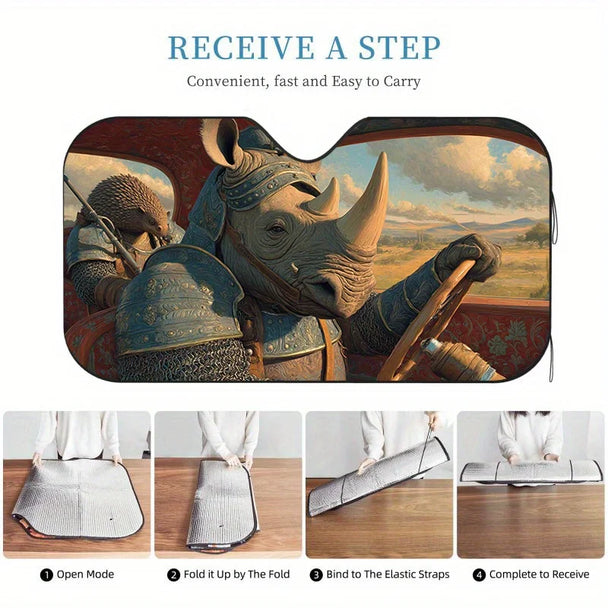 Rhinoceros Car Front Windshield Visor