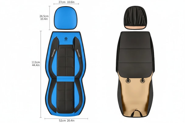 Blue car seat cover BlueDrive™ Luxe