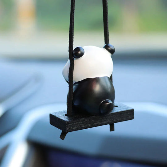 Cute Panda Car Mirror Hanging Accessories
