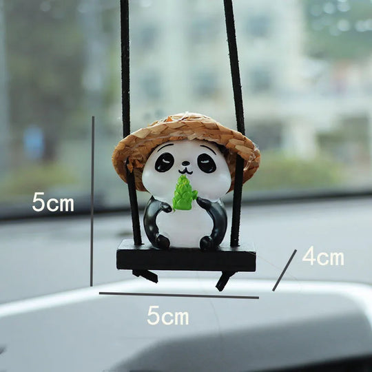 Cute Panda Car Mirror Hanging Accessories