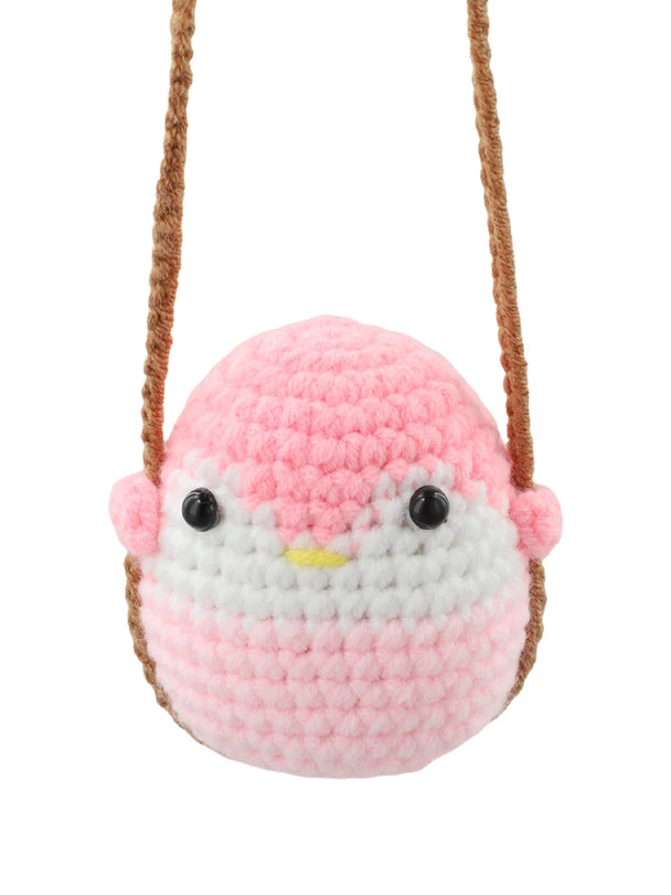 Cartoon Animal Crochet Car Accessories