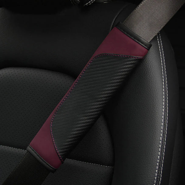 Leather Car Seat Belt Safety Cover For Man