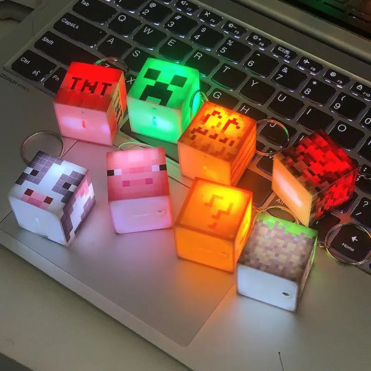 LED Light USB Car Keychain Gifts