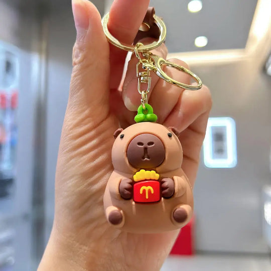 Cute Capybara Car Keychain
