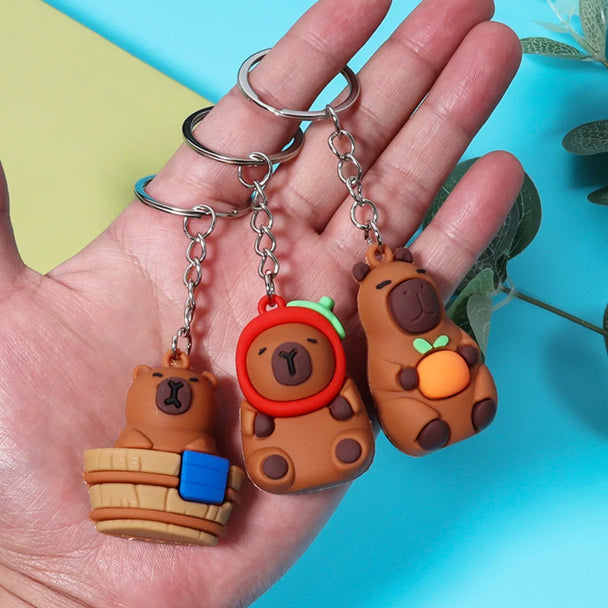 Cute Capybara Car Keychain