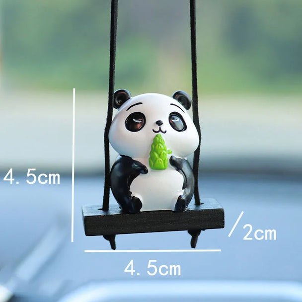 Cute Panda Car Mirror Hanging Accessories