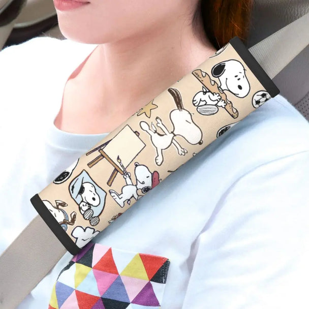 Snoopys Car Seat Belt Pads 2 PCS