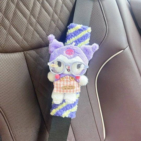 Cute Cartoon Plush Car Seat Belt Cover Hello Kitty