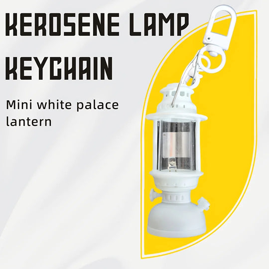 Vintage Candle Lamp Keychain Car Accessories