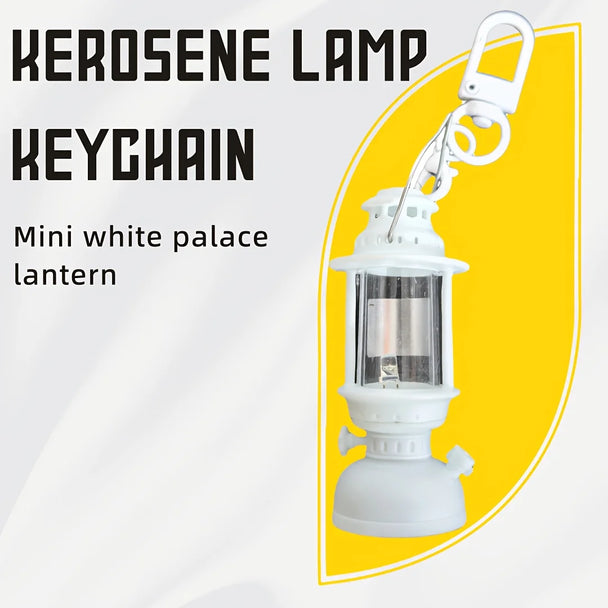 Vintage Candle Lamp Keychain Car Accessories