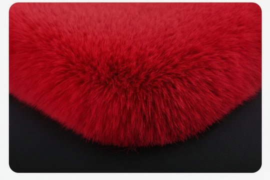 Red Car Seat Cushion – Premium Plush Automotive Comfort Solution