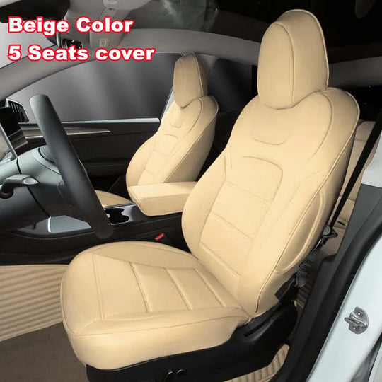 Car Seat Cover Beige Colour for Tesla