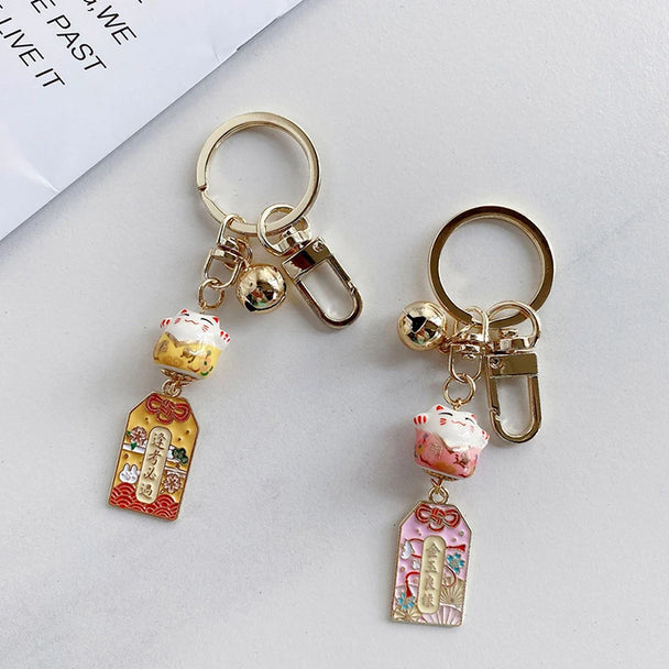 Lucky Cat Keychain For Car Gift