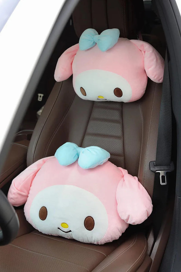 Seat Belt Cover & Kuromi Pillow For Car
