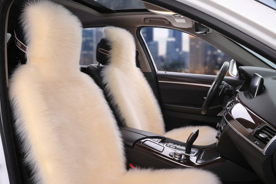 Luxurious Sheepskin Car Seat Cover – Premium Wool-Inspired Comfort for Every Journey