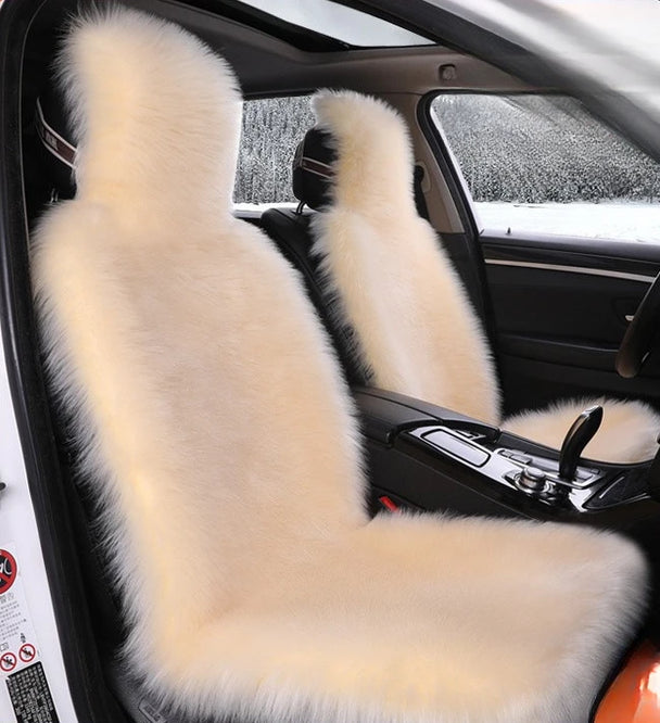 Luxurious Sheepskin Car Seat Cover – Premium Wool-Inspired Comfort for Every Journey